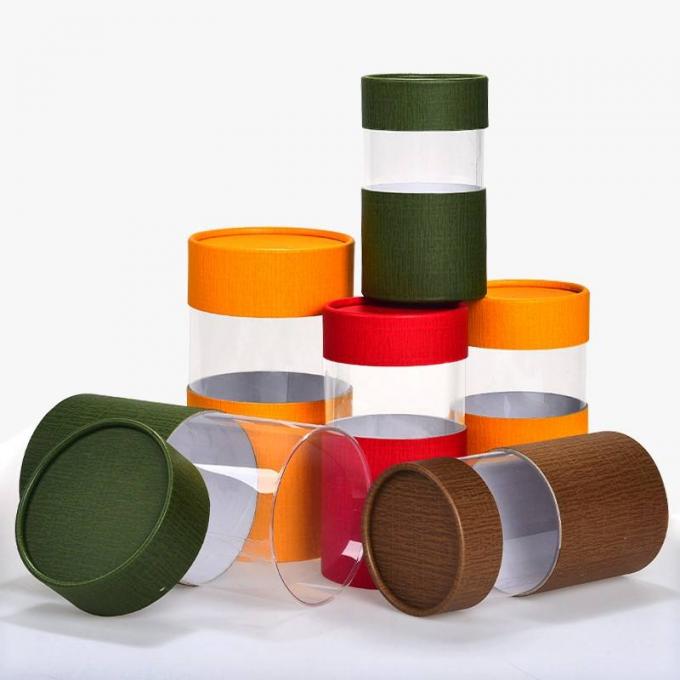 صندوق من الورق المقوى نفطة مع نافذة واضحة ، صناديق هدايا نافذة الختم الساخن ODM 4