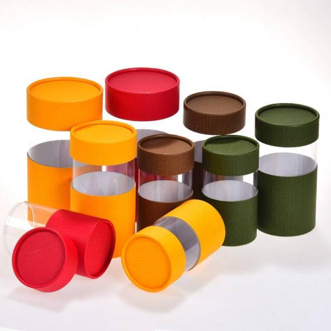 صندوق من الورق المقوى نفطة مع نافذة واضحة ، صناديق هدايا نافذة الختم الساخن ODM 3