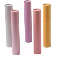 CMYK Debossed Cylinder كرتون تغليف أنابيب OEM المتاحة