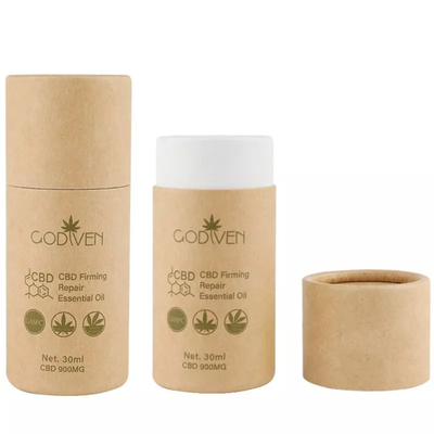 مخصص CBD من الضروري النفط ورق كرافت أنبوب التغليف مستحضرات التجميل ورقة أنبوب التعبئة والتغليف