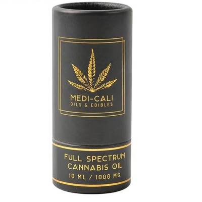 CBD من الضروري النفط ورقة أنبوب الذهب ختم طباعة اسطوانة كرتون