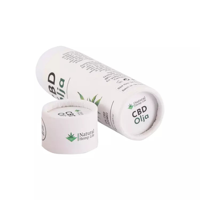 10 مل CBD من الضروري النفط جولة ورقة أنبوب التغليف مستحضرات التجميل اسطوانة أنابيب التعبئة والتغليف