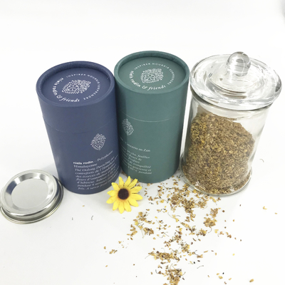 PMS Custom Cardboard Tube Packaging المعاد تدويرها ODM المتاحة CCC المعتمدة