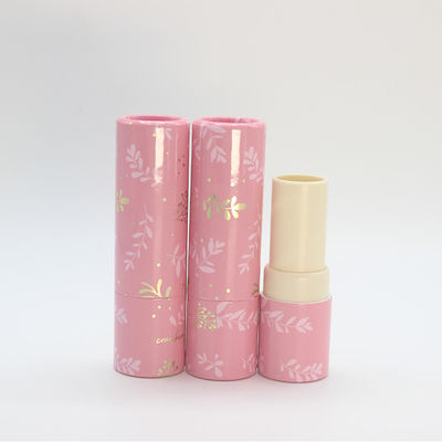 صندوق ورقي صديق للبيئة قابل لإعادة الملء ، أنابيب تجميل قابلة للتحلل بالورنيش