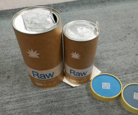 أنابيب الكرتون المستديرة المركبة مصنوعة من الساتان القابل للتحلل الحيوي CMYK